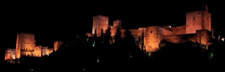 views of the alhambra from the holiday house